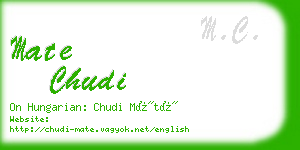mate chudi business card